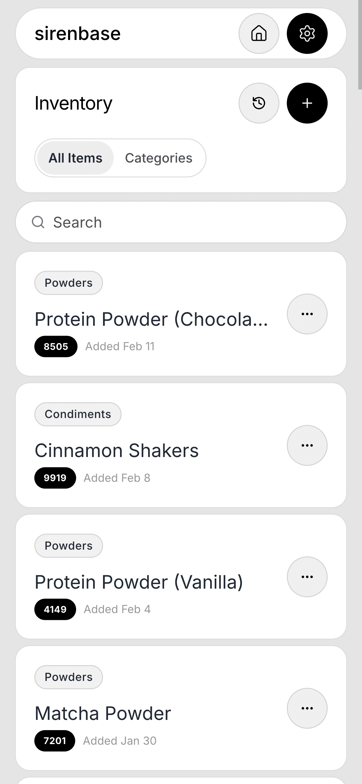 Inventory Tracking preview